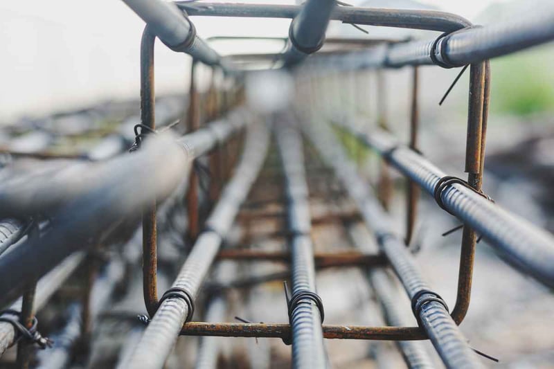 Reinforced steel column section